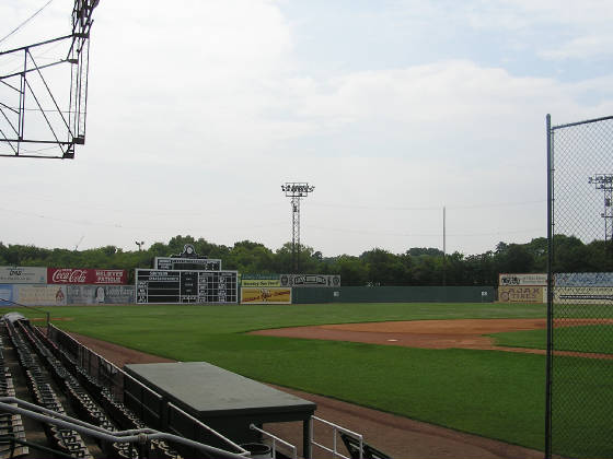 Looking out to Left Field - Rickwood Field