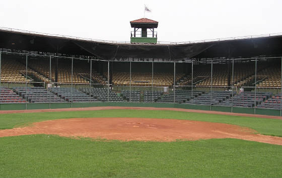 A view of HP from the pitchers mound - Rickwood