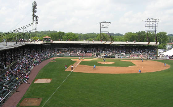 Game action from RF - Rickwood Field