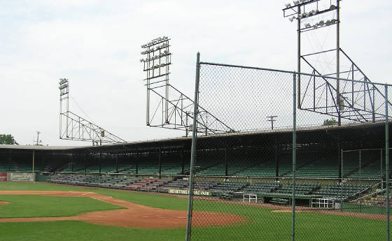 The classic light towers at Rickwood